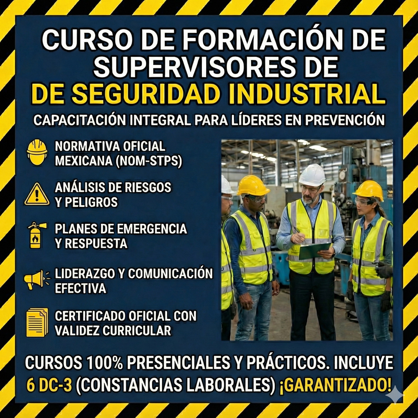 Curso de Formación de Supervisores de Seguridad Industrial - Presencial